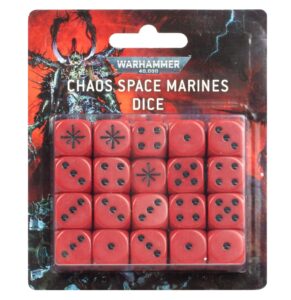 warhammer: chaos space marines dice set