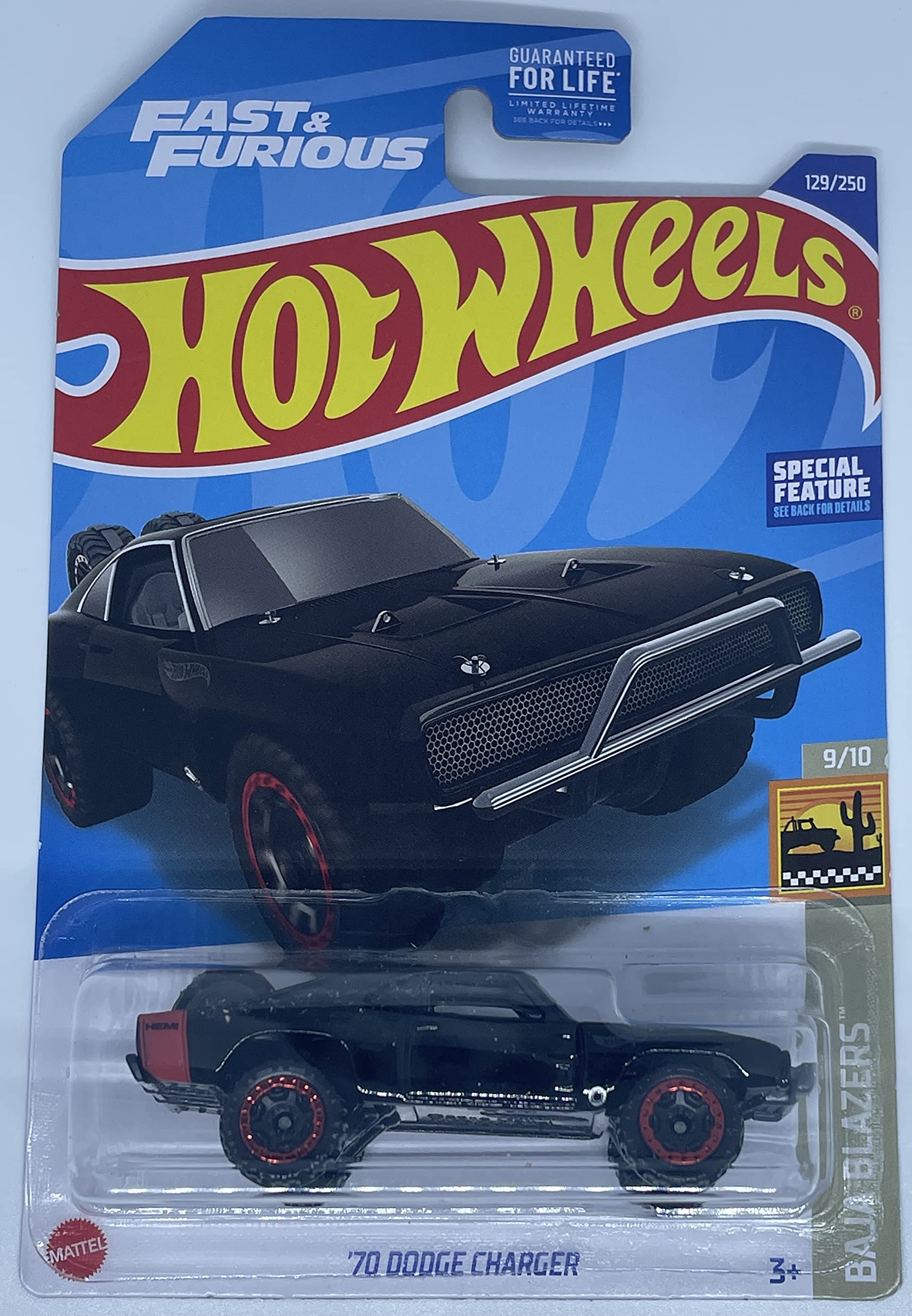 Hot Wheels 2022 - '70 Dodge Charger - Fast & Furious - Baja Blazers 9/10-129/250