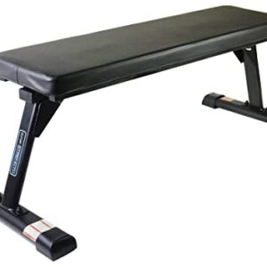 CAP Barbell Strength Premium Foldable Flat Bench, Black (FMIS-CS103F)