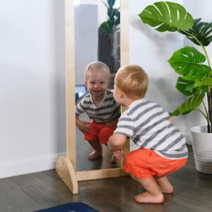 ECR4Kids Single-Sided Bi-Directional Mirror, Kids Furniture, Natural