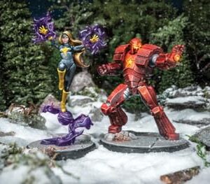 Atomic Mass Games Marvel: Crisis Protocol Crimson Dynamo & Dark Star Character Pack - Winter Guard Heroes, Tabletop Superhero Game, Ages 14+, 2 Players, 90 Minute Playtime, Made