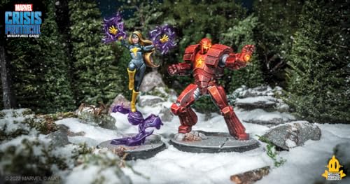 Atomic Mass Games Marvel: Crisis Protocol Crimson Dynamo & Dark Star Character Pack - Winter Guard Heroes, Tabletop Superhero Game, Ages 14+, 2 Players, 90 Minute Playtime, Made