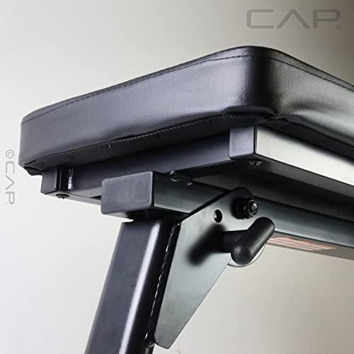 CAP Barbell Strength Premium Foldable Flat Bench, Black (FMIS-CS103F)