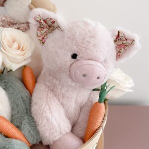 MON AMI Rosalie The Pig Stuffed Animal – 12”, Pink Pig Plush Stuffed Toy, Piggy Plush, Great Gift for Kids of All Ages