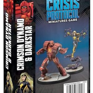 Atomic Mass Games Marvel: Crisis Protocol Crimson Dynamo & Dark Star Character Pack - Winter Guard Heroes, Tabletop Superhero Game, Ages 14+, 2 Players, 90 Minute Playtime, Made