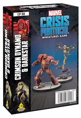 Atomic Mass Games Marvel: Crisis Protocol Crimson Dynamo & Dark Star Character Pack - Winter Guard Heroes, Tabletop Superhero Game, Ages 14+, 2 Players, 90 Minute Playtime, Made