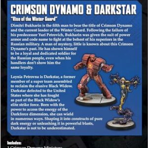 Atomic Mass Games Marvel: Crisis Protocol Crimson Dynamo & Dark Star Character Pack - Winter Guard Heroes, Tabletop Superhero Game, Ages 14+, 2 Players, 90 Minute Playtime, Made