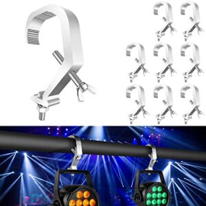 stage light clamps hook, czgor stage lighting clamp aluminum alloy truss c-clamp used for par light moving head beam stage lighting accessories (lighting hook 8 pack 90 lb)