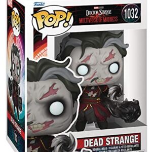 POP Marvel: Doctor Strange Multiverse of Madness - Dead Strange [Zombie] Funko Vinyl Figure (Bundled with Compatible Box Protector Case), Multicolor, 3.75 inches