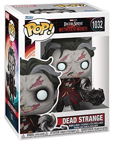 POP Marvel: Doctor Strange Multiverse of Madness - Dead Strange [Zombie] Funko Vinyl Figure (Bundled with Compatible Box Protector Case), Multicolor, 3.75 inches