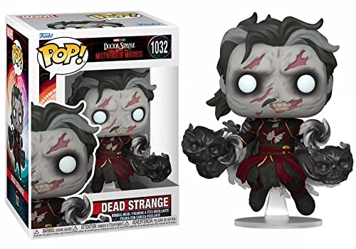 POP Marvel: Doctor Strange Multiverse of Madness - Dead Strange [Zombie] Funko Vinyl Figure (Bundled with Compatible Box Protector Case), Multicolor, 3.75 inches