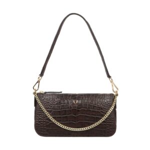 hidesign valerie multi-purpose leather glamor clutch/shoulder bag