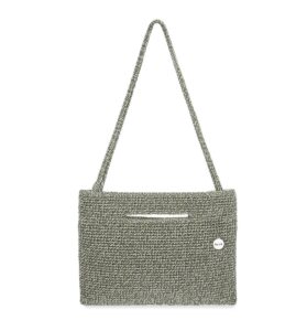 the sak linden 3-in-1 convertible crossbody bag in crochet, adjustable & removable straps, sage static