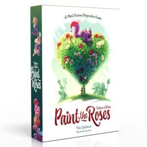 North Star Games - Paint The Roses Deluxe Board Game - Alice in Wonderland Strategy Puzzle Board Game - 2 to 5 Players - Average Playtime 60 Minutes