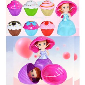 Christoy Beautiful Cake Doll Toy Surprise Cupcake Princess Doll Toys for Children Kid Transformed Scented Girls Funny Game Gift (6PCS)…