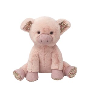 mon ami rosalie the pig stuffed animal – 12”, pink pig plush stuffed toy, piggy plush, great gift for kids of all ages