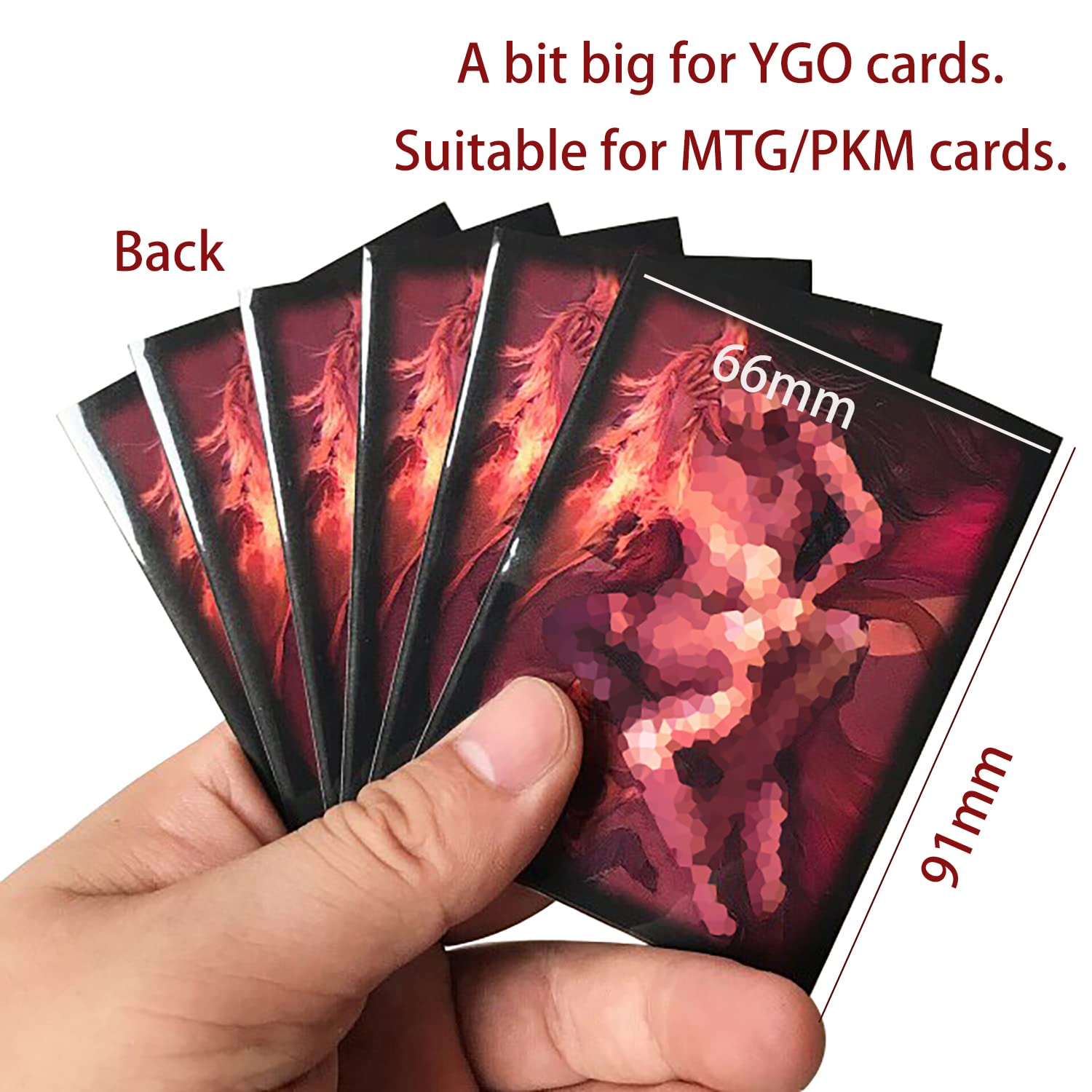 120 PCS/LOT Chandra Kissing Liliana Sleeves Anime Cards Sleeve Card Cover for Trading Cards TCG Board Games Protector