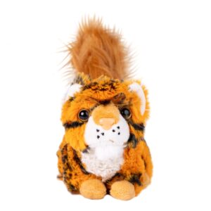 randimals randimini collection squiger - squirrel and tiger floppy plush bean filled toy 6.5”, soft & huggable, premium quality hybrid animal friend encourages adventure & imagination