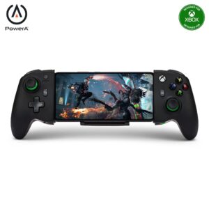 powera moga xp7-x plus bluetooth video game controller for android and pc, telescoping gamepad, mobile gaming