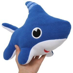 Tezituor Baby Shark Dog Plush Toy, Shark Puppy Stuffed Animal, Shark Dog Toy Stuffed Shark, 15''