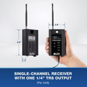 Alto Professional Expansion Pack for Stealth Wireless MKII - Single Channel UHF Wireless Receiver for Active Speakers,black