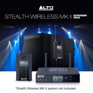 Alto Professional Expansion Pack for Stealth Wireless MKII - Single Channel UHF Wireless Receiver for Active Speakers,black