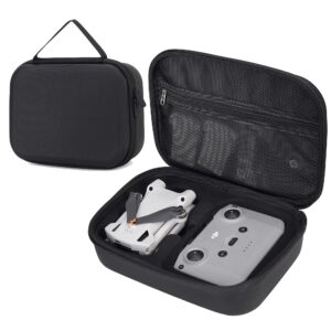 PONYRC Portable Storage Bag for DJI Mini 3/ Mini 3 Pro (DJI RC/RC-N1 Remote Controller) Waterproof PU Leather Carrying Case for DJI Mini 3/ Mini 3 Pro Drone and Accessories