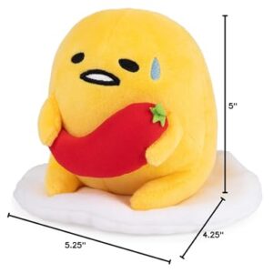 GUND Sanrio Gudetama The Lazy Egg Stuffed Animal, Spicy Gudetama Plush Toy for Ages 1 and Up, 5”