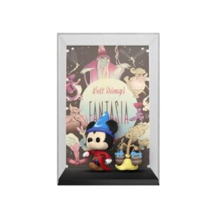 funko pop! movie poster: disney 100 - fantasia, sorcerer's apprentice mickey with broom