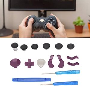 Gaming Accessory Replacement Parts, Removable Purple Multifunction Controller Accessory Kit Stainless Steel for Game Controller