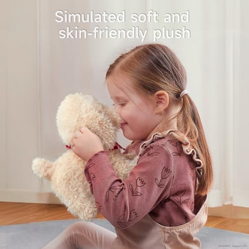 TUMAMA Remote Control Electronic Plush Puppy Dog Toy, Fun Interactive Toys,Walks,Barks,Shake Tail,Dress Up Realistic Stuffed Animal Dog, Gift for Girls Boys Age 3-6 Year Old