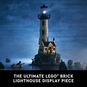 LEGO Ideas Motorized Lighthouse 21335 Adult Model Building Kit, Complete with Rotating Lights, Quaint Cottage and a Mysterious Cave, Creative Gift Idea