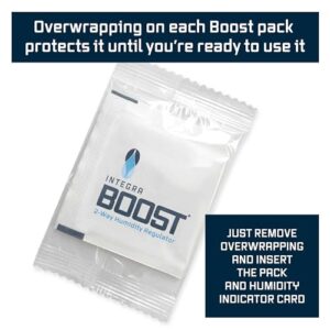 Integra Boost 2-Way Humidity Control Pack - Preserve Flavor & Control Humidity at 62% RH - Moisture Absorber for Herbs, Spices & More - 4 Gram (Pack of 50)