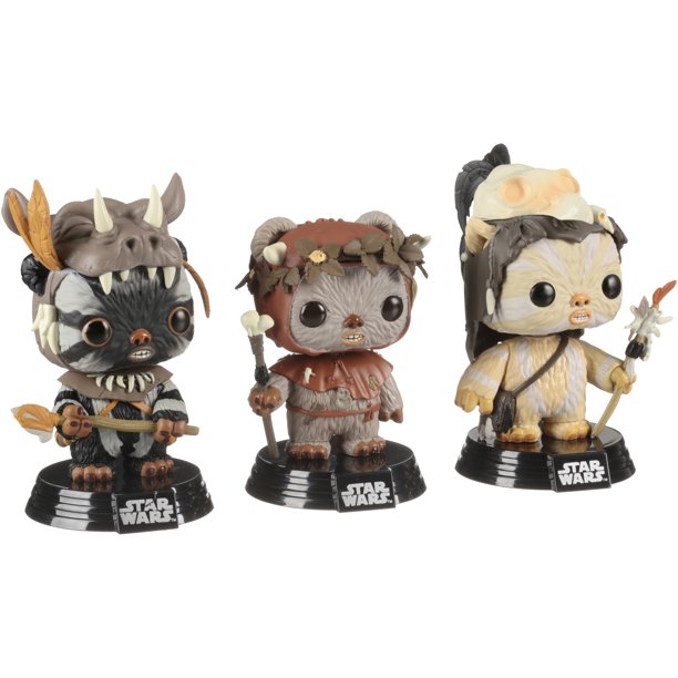 Funko Pop Star Wars Ewok 3 Pack Walmart Exclusive