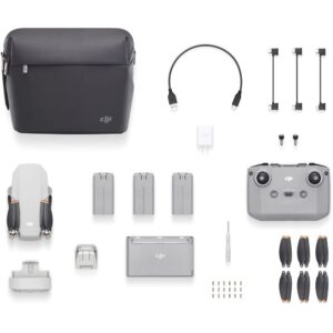 DJI Mini 2 Fly More Combo - Drone Quadcopter, Ultralight & Foldable 3-Axis Gimbal with 4K Camera, 12MP Photos with 64GB SD Card + Backpack + Landing Pad + VR Goggles + More (CP.MA.00000306.01)