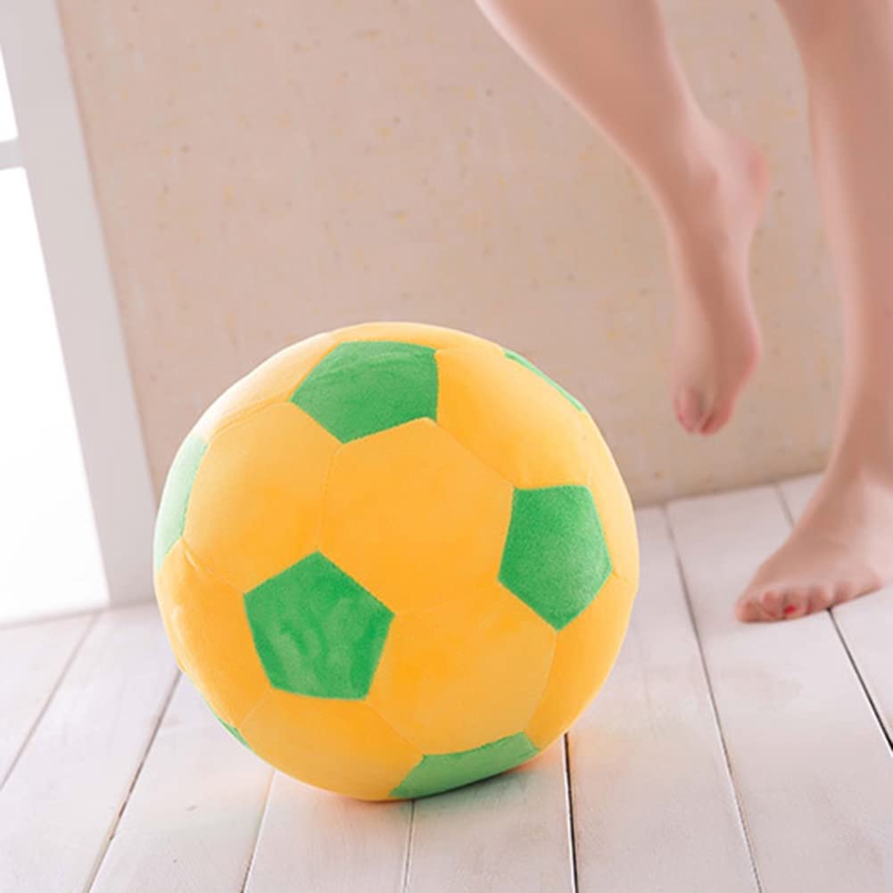 Plush Soccer Ball Stuffed Soccer Ball Plush Pillow, Soft Football Plush Toy Soccer Ball Stuffed Animal Toy Preschool Stuffed Animals Toys Gift for Kids Boys Girls, 8.7 Inch