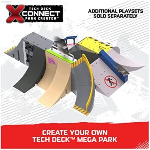 Tech Deck, Power Flippin, X-Connect Park Creator, Customizable and Buildable Ramp Set with Exclusive Fingerboard, Kids Toys for Boys and Girls Ages 6 and up