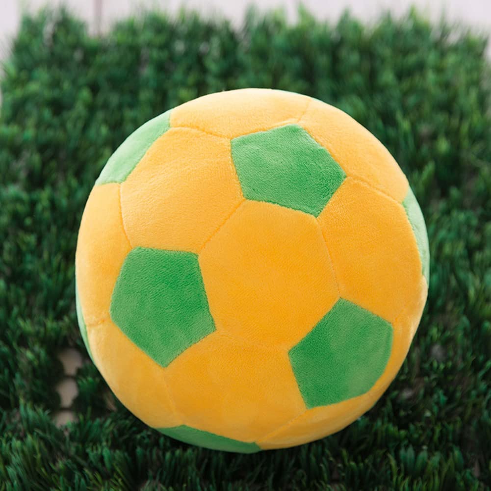 Plush Soccer Ball Stuffed Soccer Ball Plush Pillow, Soft Football Plush Toy Soccer Ball Stuffed Animal Toy Preschool Stuffed Animals Toys Gift for Kids Boys Girls, 8.7 Inch