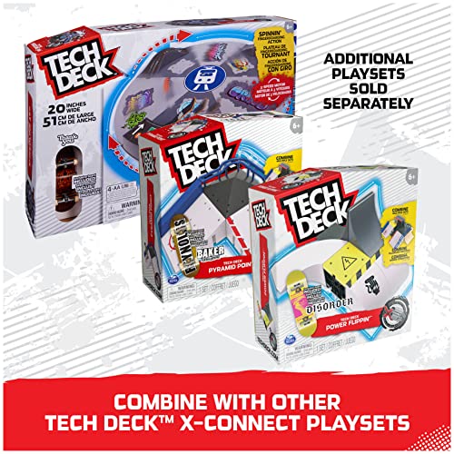 Tech Deck, Power Flippin, X-Connect Park Creator, Customizable and Buildable Ramp Set with Exclusive Fingerboard, Kids Toys for Boys and Girls Ages 6 and up