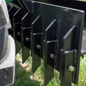 Titan Attachments 72in Soil Yard Pulverizer, Spiked Drum, Category 1 and 2, 3 Point, Quick Hitch Compatible