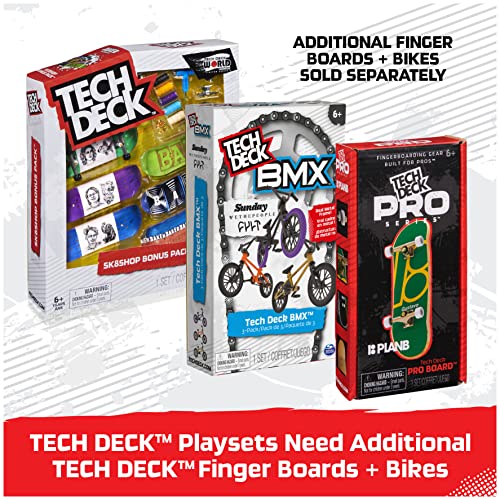 Tech Deck, Power Flippin, X-Connect Park Creator, Customizable and Buildable Ramp Set with Exclusive Fingerboard, Kids Toys for Boys and Girls Ages 6 and up