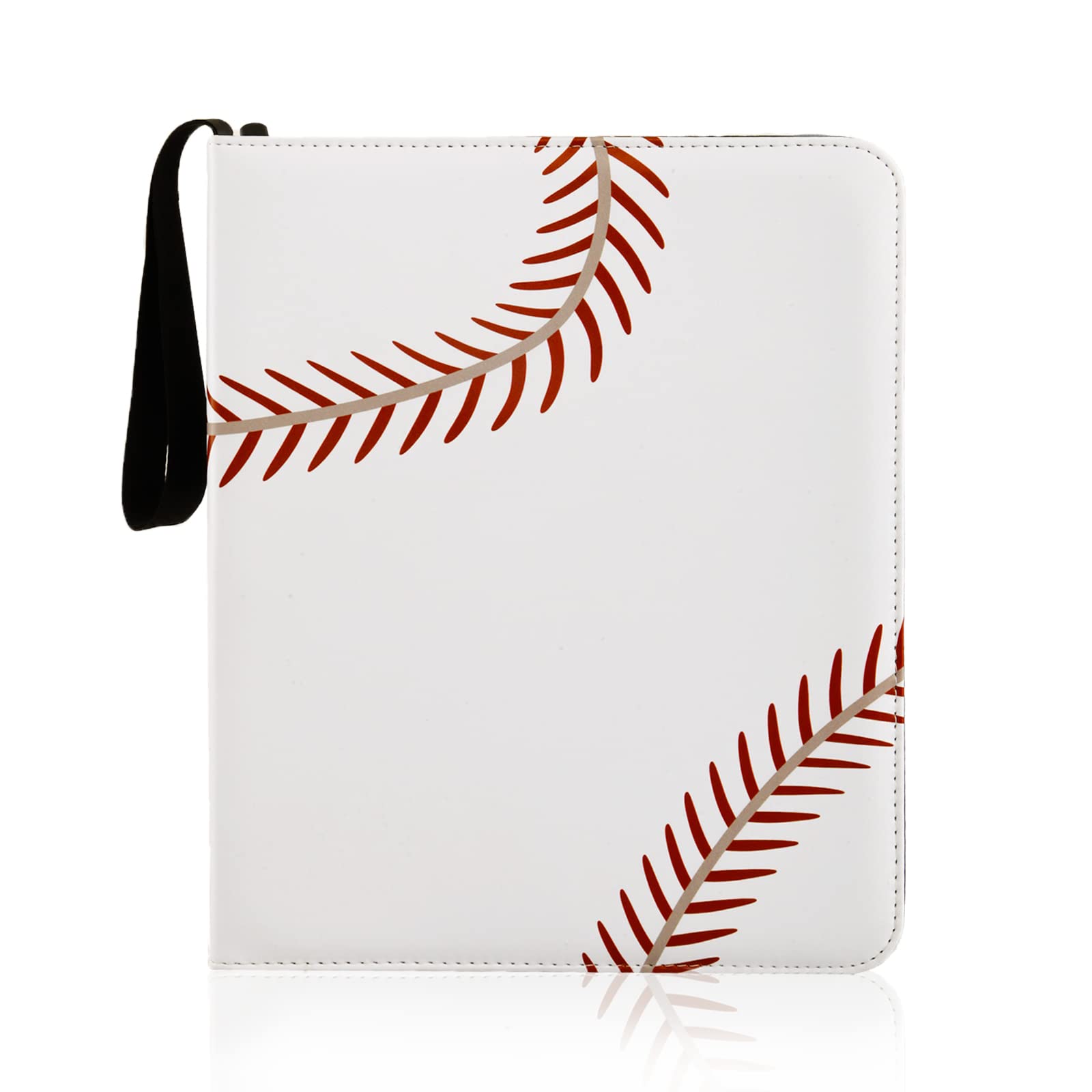 Baseball Card Binder – Faux Leather Card Binder with 40 Pages – Deluxe Edition Baseball Card Sleeves for Trading Cards Holds 720 Cards – Sturdy Durable Design – Display and Organize