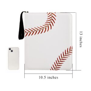 Baseball Card Binder – Faux Leather Card Binder with 40 Pages – Deluxe Edition Baseball Card Sleeves for Trading Cards Holds 720 Cards – Sturdy Durable Design – Display and Organize