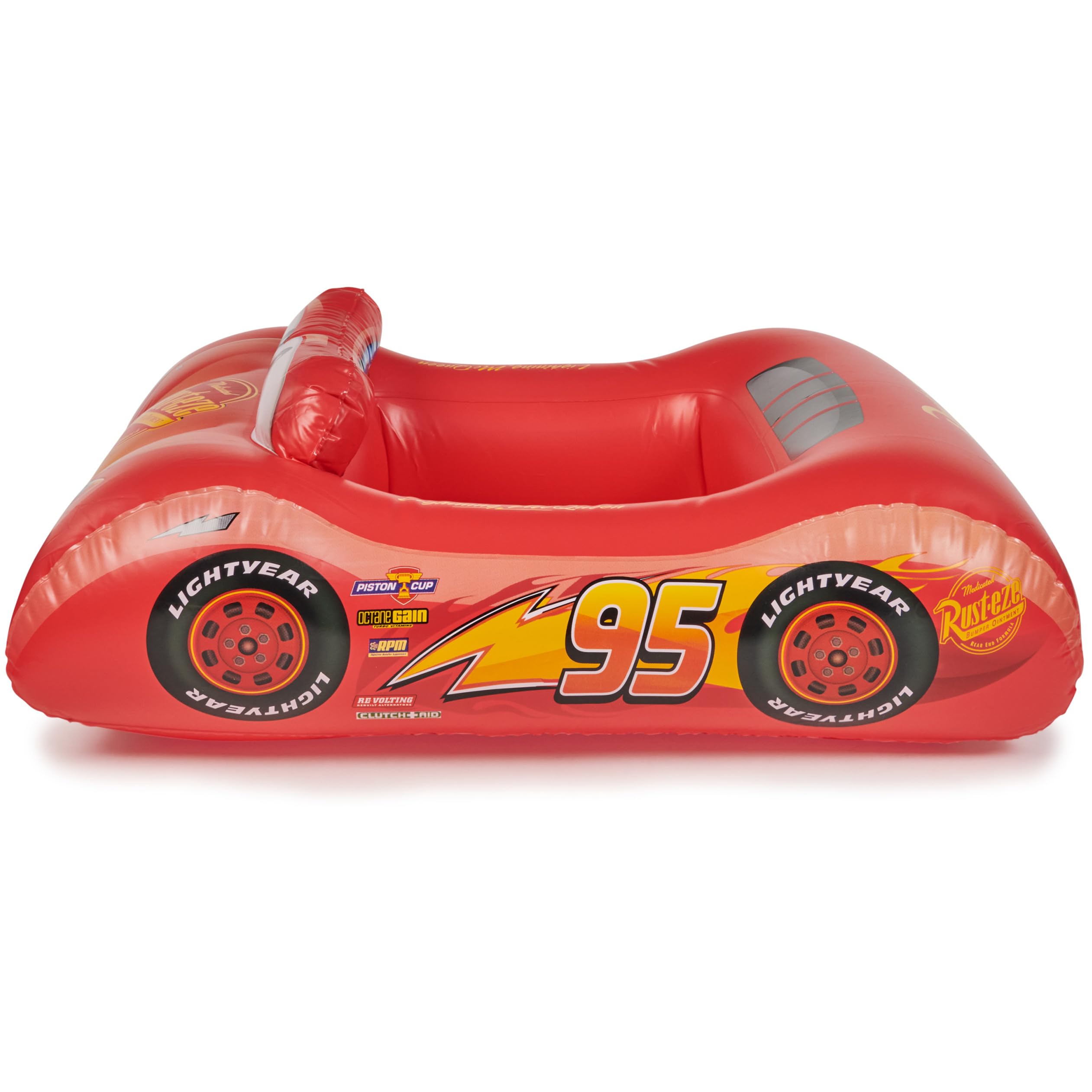 Swimways Disney Pixar Cars Inflatable Water Boat Vehicle, Inflatable Pool Floats and Kids Pool Toys, Cars Pool Party Supplies for Kids Aged 3 & Up