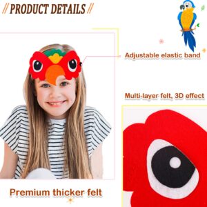 IROLEHOME Bird-Wings-Costume for Kids Dress Up Pretend Play with Bird-Mask, Boys Girls Eagle-Parrot Owl-Costume Halloween Party Favors