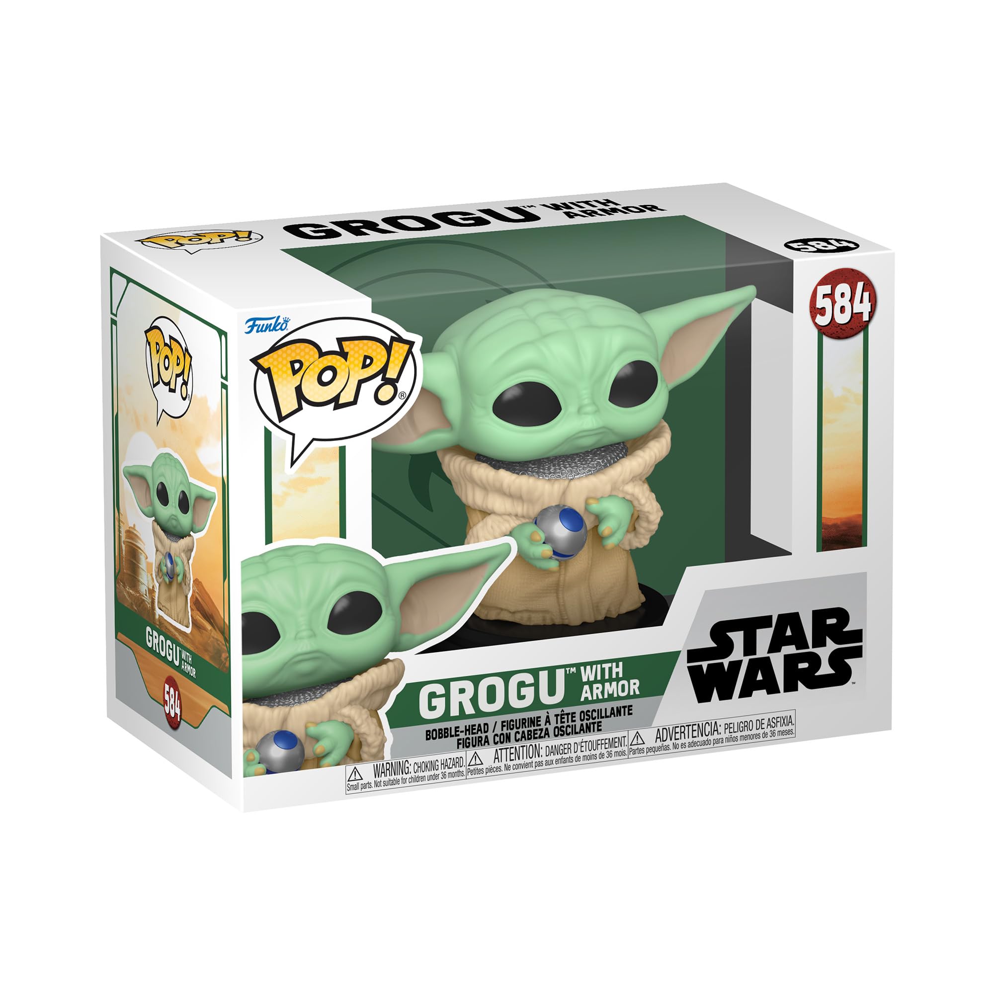 Funko Pop! Star Wars: The Book of Boba Fett - Grogu with Armor