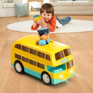 TOY Life Remote Control Cars for Toddlers Boys Girls 3-5 4-7, Toddler RC Car Toys Gifts for 2 Year Old Boys, Kids Baby Remote Control Bus Toy, School Bus Toys for Toddlers Kids 1-3, Race Car Toys