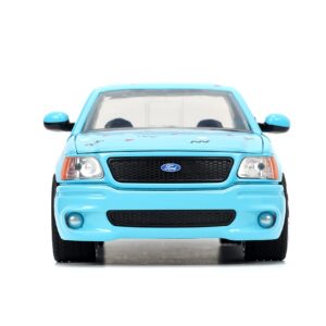 Jada Toys I Love The 90’s 1:24 1999 Ford F150 SVT Lightning Die-cast Car, Toys for Kids and Adults, Sky Blue (26136)