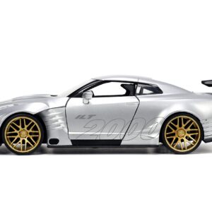 Jada Toys I Love The 2000’s 1:24 2009 Nissan GT-R (R35) Ben Sopra Die-Cast Car, Toys for Kids and Adults, Silver