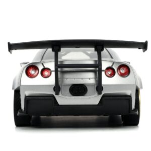 Jada Toys I Love The 2000’s 1:24 2009 Nissan GT-R (R35) Ben Sopra Die-Cast Car, Toys for Kids and Adults, Silver